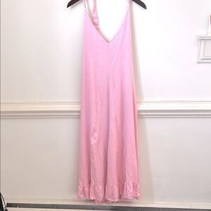 Petal & Pup Pink Chemise with Ruffle Hem